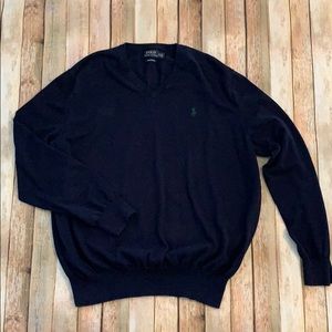 Polo Ralph Lauren 🐎 V-Neck Sweater. Size XL.